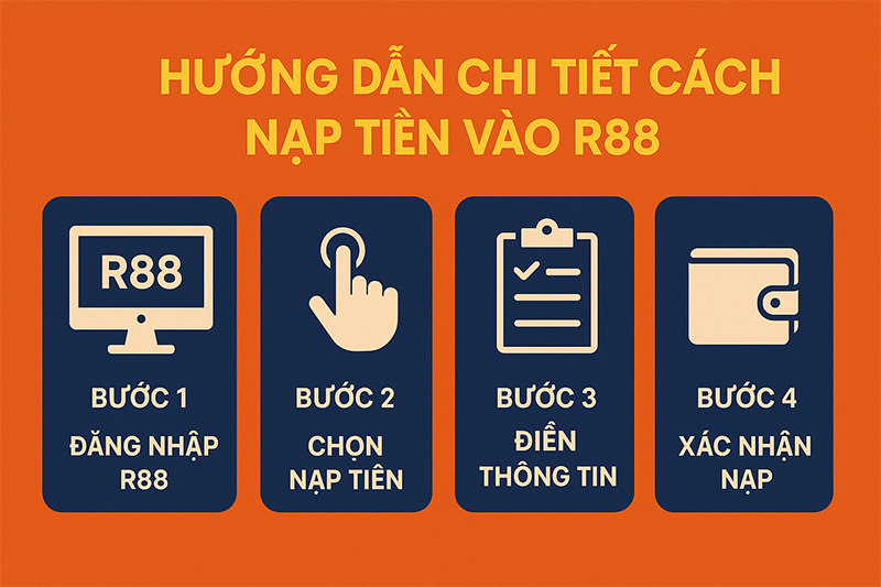 Hướng dẫn chi tiết cách nạp tiền vào R88